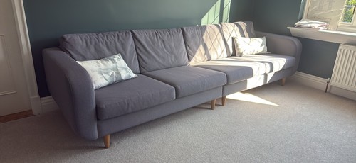 Boconcept grey modern sofa - sofa,