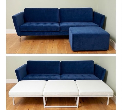 Boconcept blue fabric folding - blue,