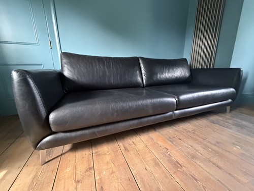 Boconcept black oxford leather - boconcept,